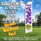 ZUMBA FITNESS white purple flutter flag