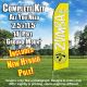 ZUMBA FITNESS yellow white flutter flag