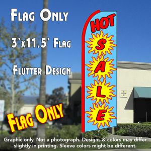 Hot Sale (Blue) Windless Advertising Feather Banner – Flag Only