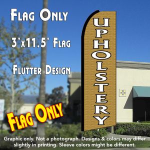 Upholstery (Pattern) Windless Advertising Feather Banner – Flag Only