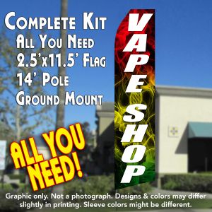 vape shop feather flags